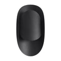 Applique Tear acier noir, capsule ovale en acier noir