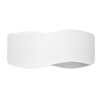 Applique Tila 30 acier blanc, ruban d'acier blanc ondulé
