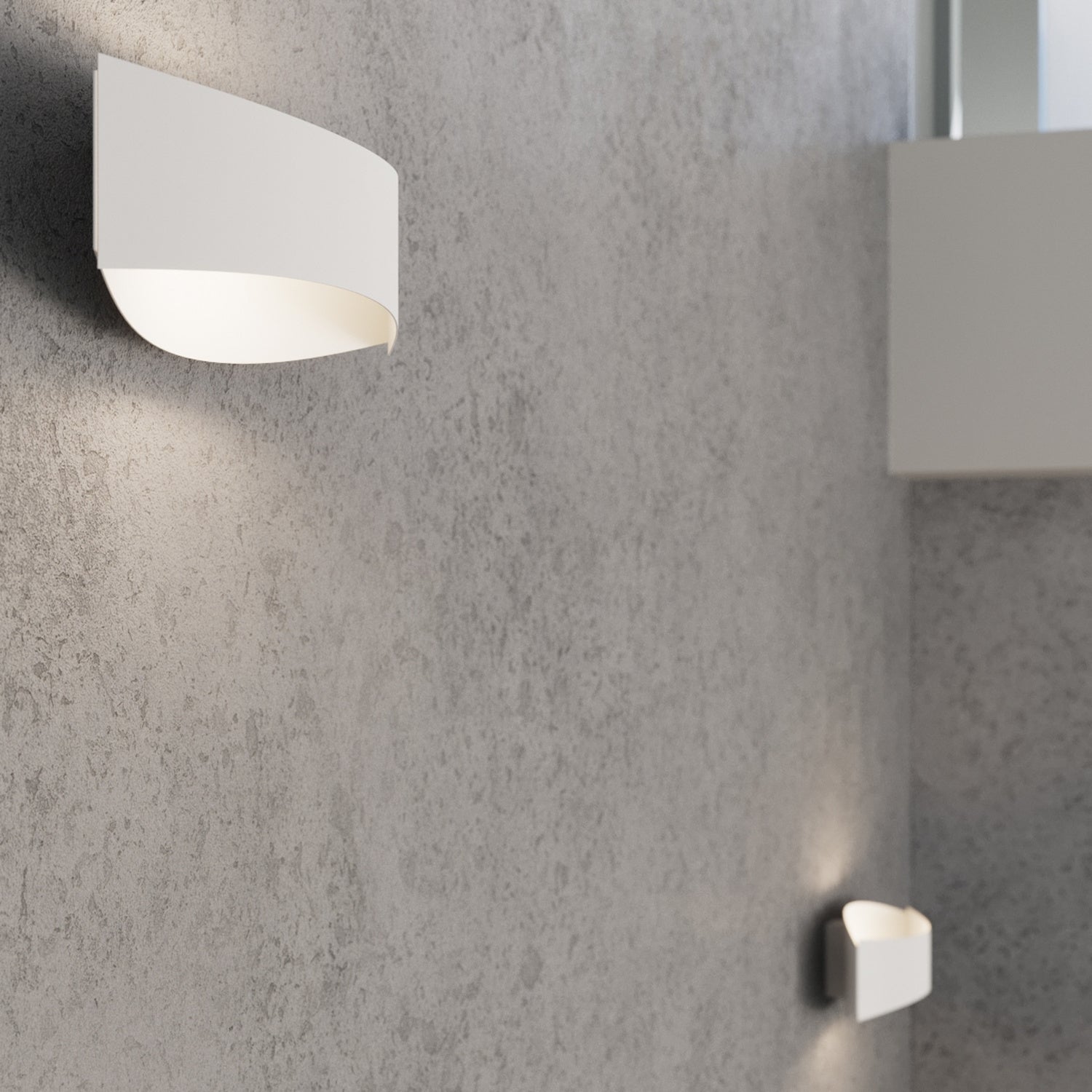 Applique Toni acier blanc G9 en ambiance