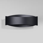 Applique Toni acier noir G9 de profil