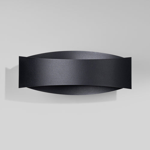 Applique Toni acier noir G9 de profil