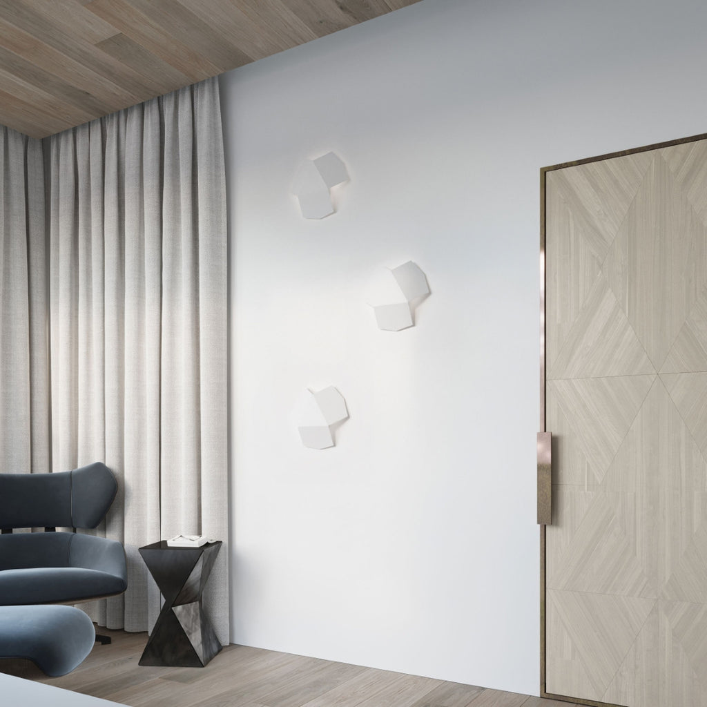 Applique Tre acier blanc en situation dans un intérieur