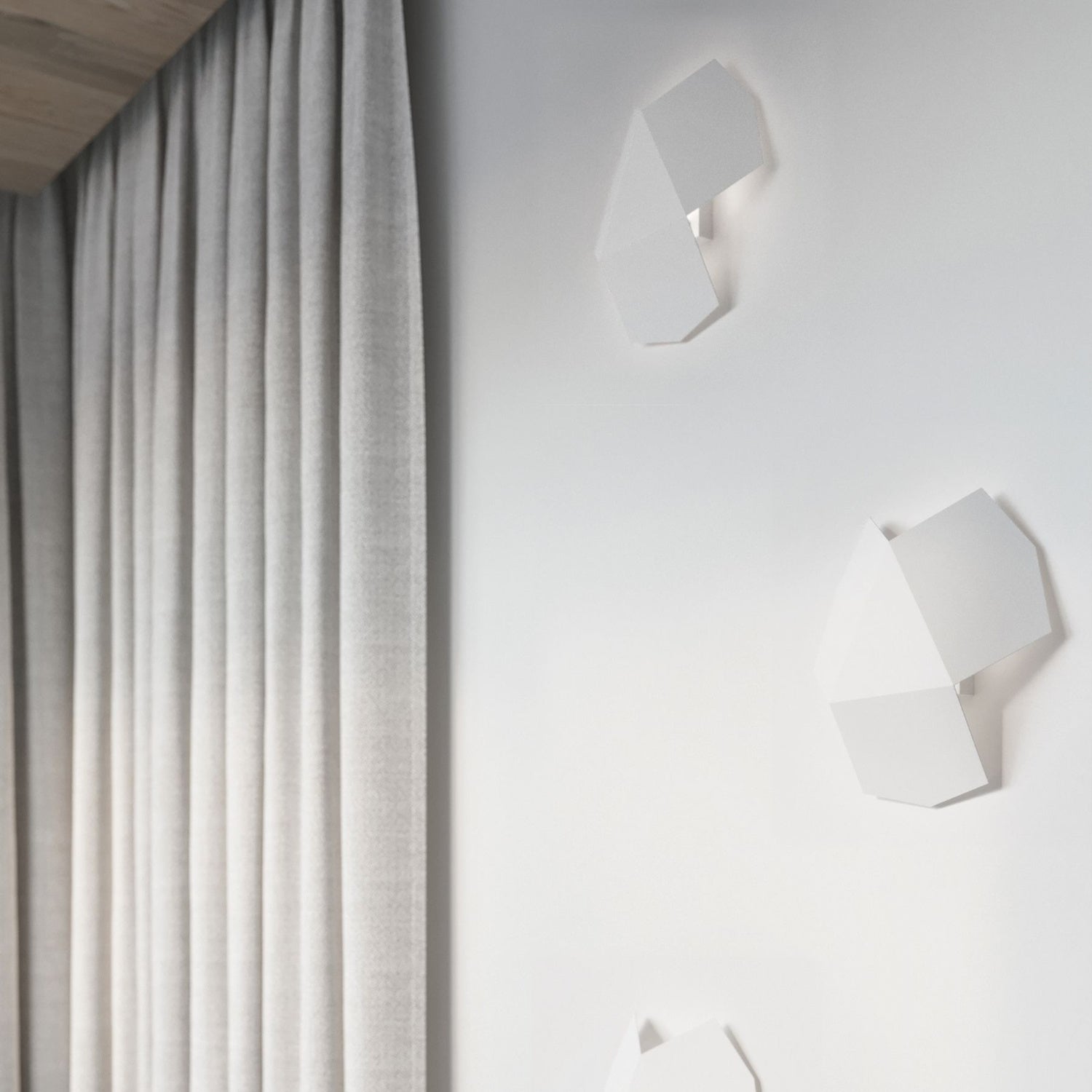Applique Tre acier blanc dans une pièce contemporaine