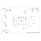 Notice de montage de l'applique Utti blanc