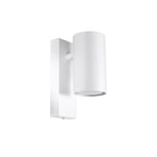 Applique Utti acier blanc, spot cylindrique GU10 tourné vers le bas