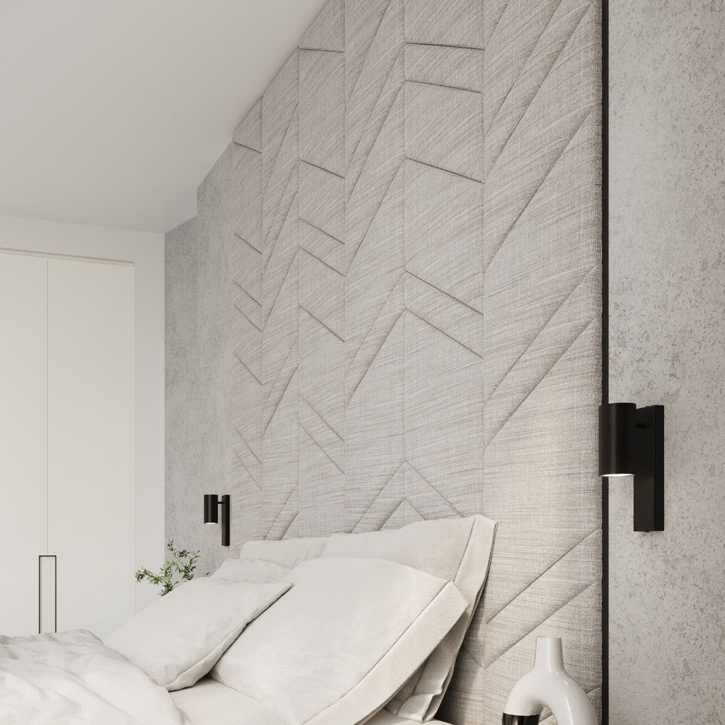 Applique Utti noir, lumière d'appoint le long du mur