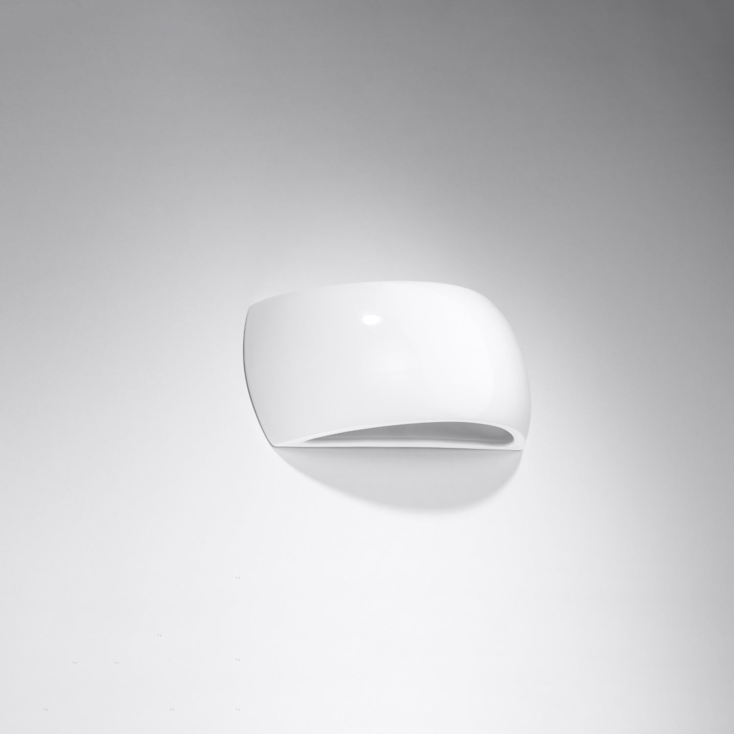 Applique Pontius céramique blanche brillante, détail