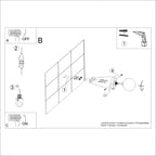 Notice de montage : Applique Yoli 1 boule opale acier blanche G9