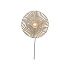 Applique Zanzibar rotin blanc 40 cm E27