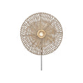 Applique Zanzibar rotin blanc 55 cm E27