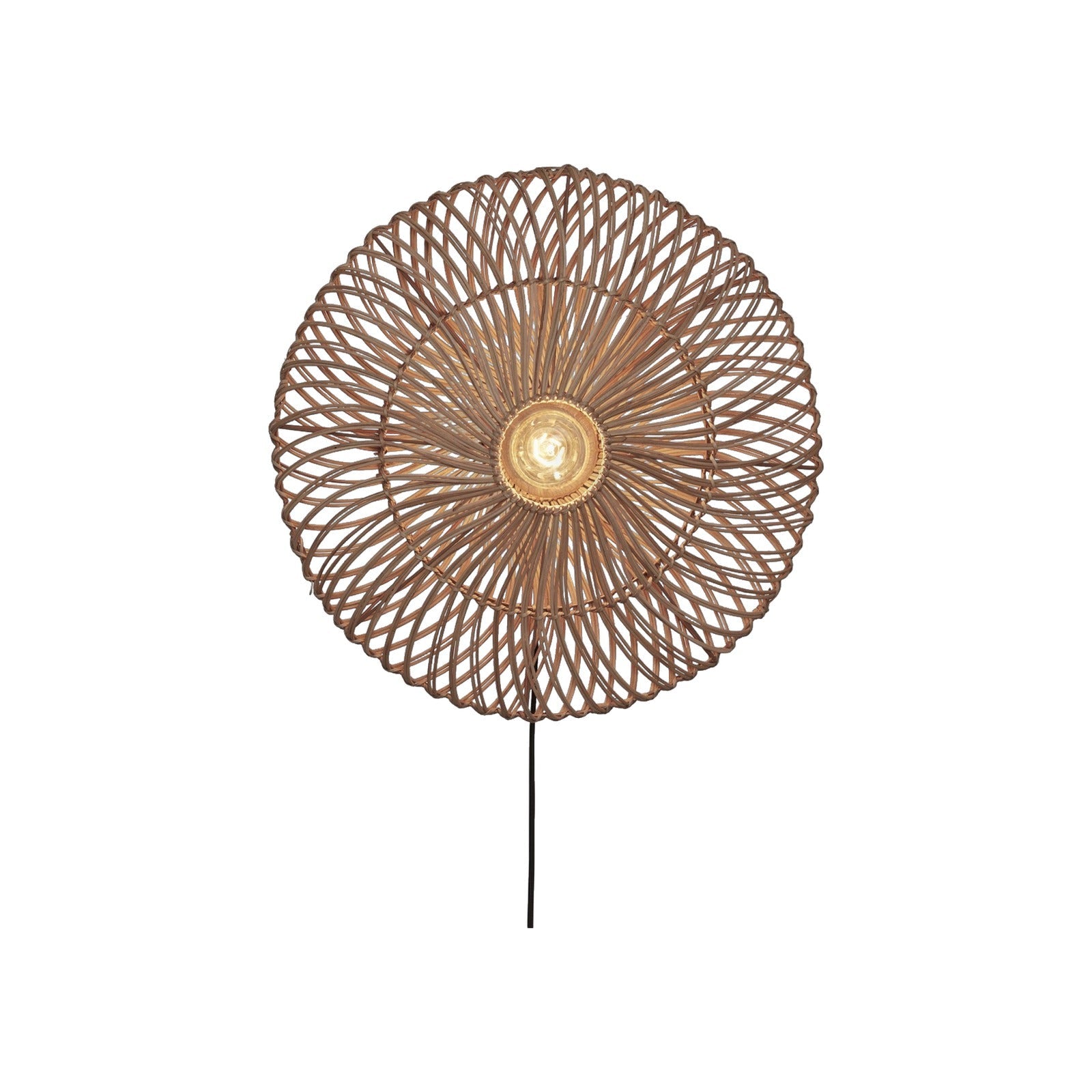 Applique Zanzibar rotin naturel 55 cm E27