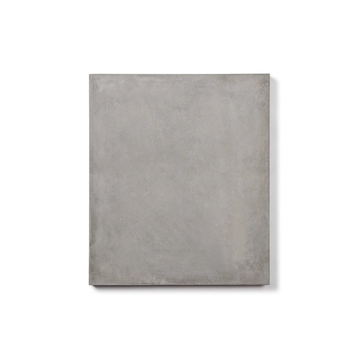 Frag 60 x 70 cm en béton gris naturel accroché à la verticale vu de face