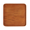 Assiette carrée en teck 15 cm