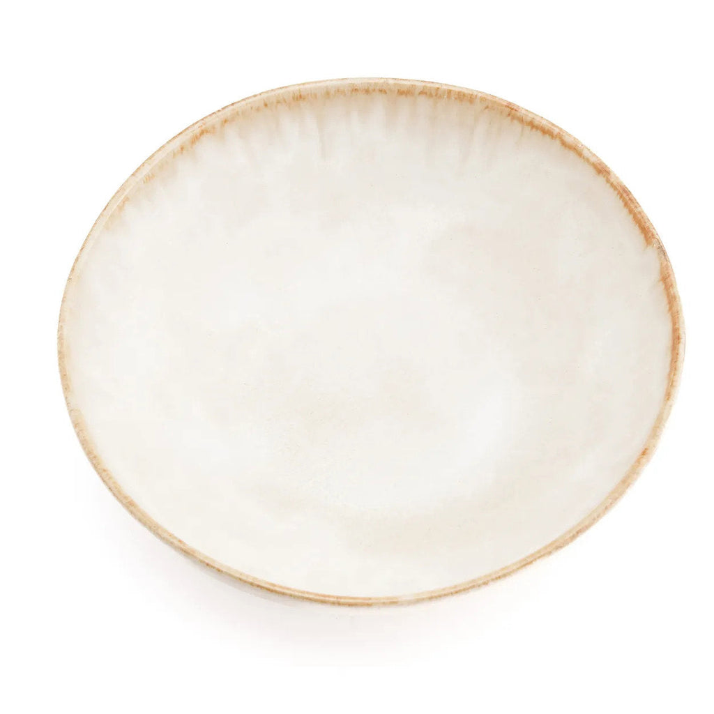 Assiette creuse Cascais en grès blanc 22 cm, vue 4