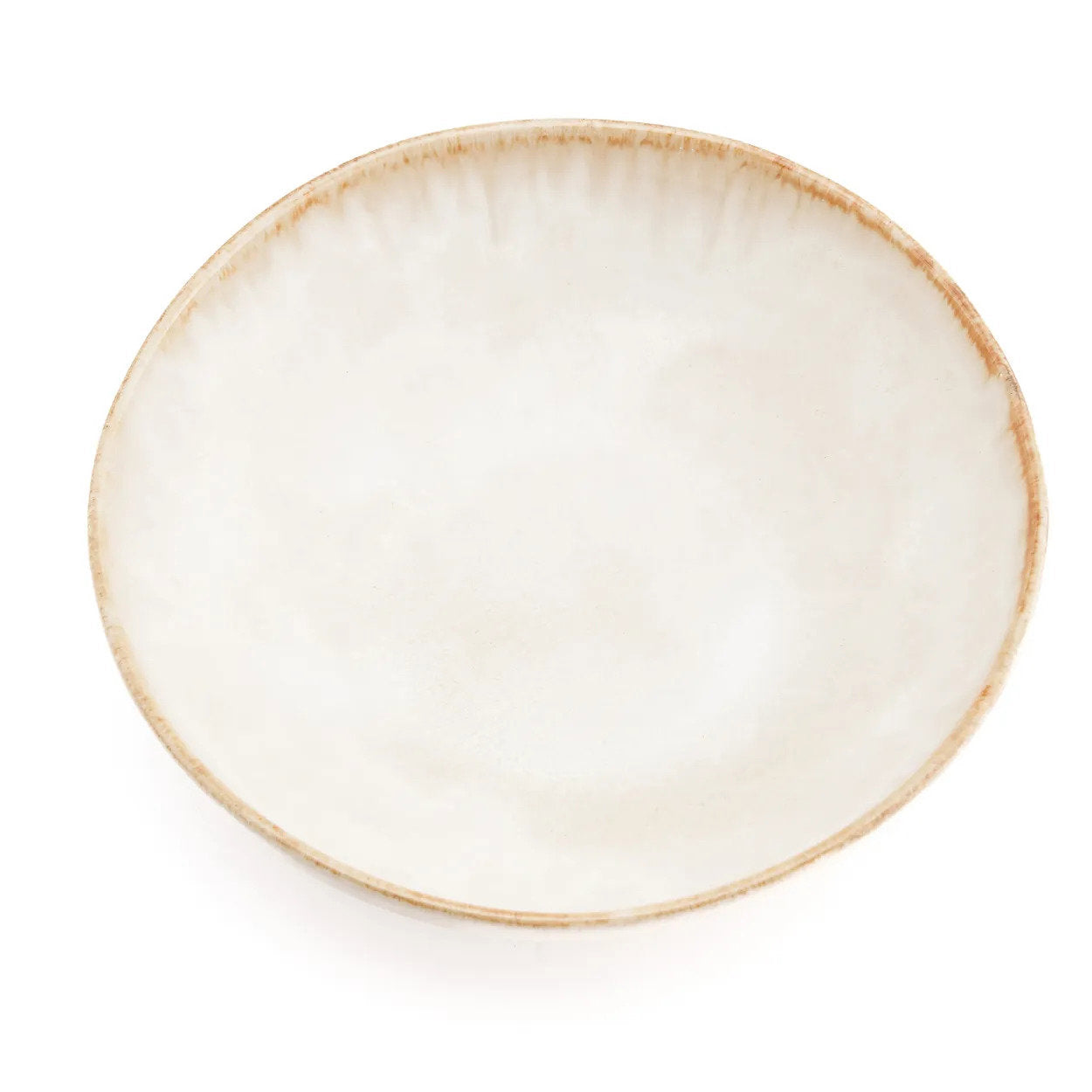 Assiette creuse Cascais en grès blanc 22 cm, vue 4