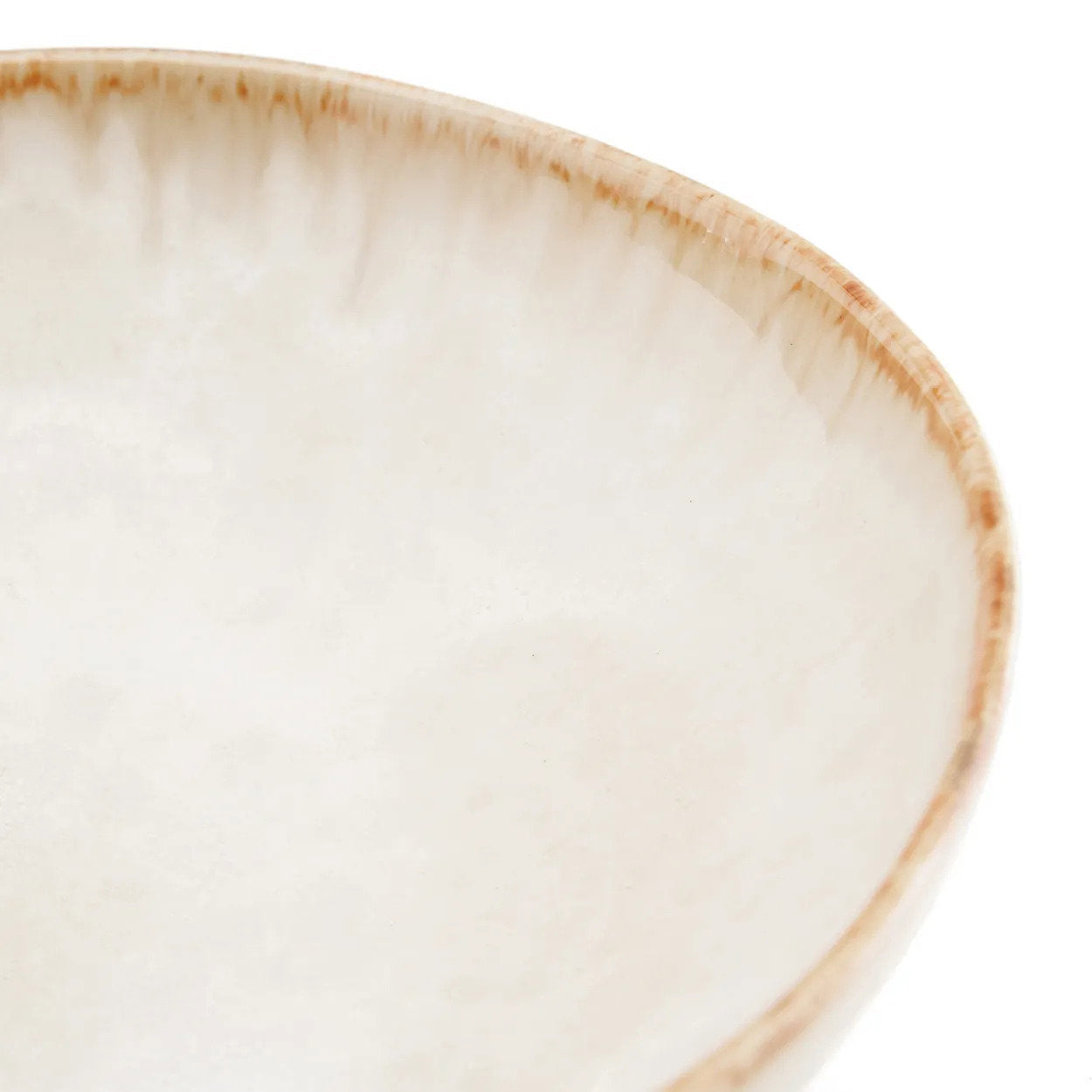 Assiette creuse Cascais en grès blanc 22 cm, vue 5