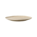 Assiette à déjeuner grès réactif Viola beige sable Ø21 cm vue profil céramique