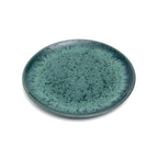 Assiette à dessert Aqua en grès vert profond 22 cm