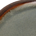 Assiette à dessert Côa en grès vert de gris 22 cm, vue 3