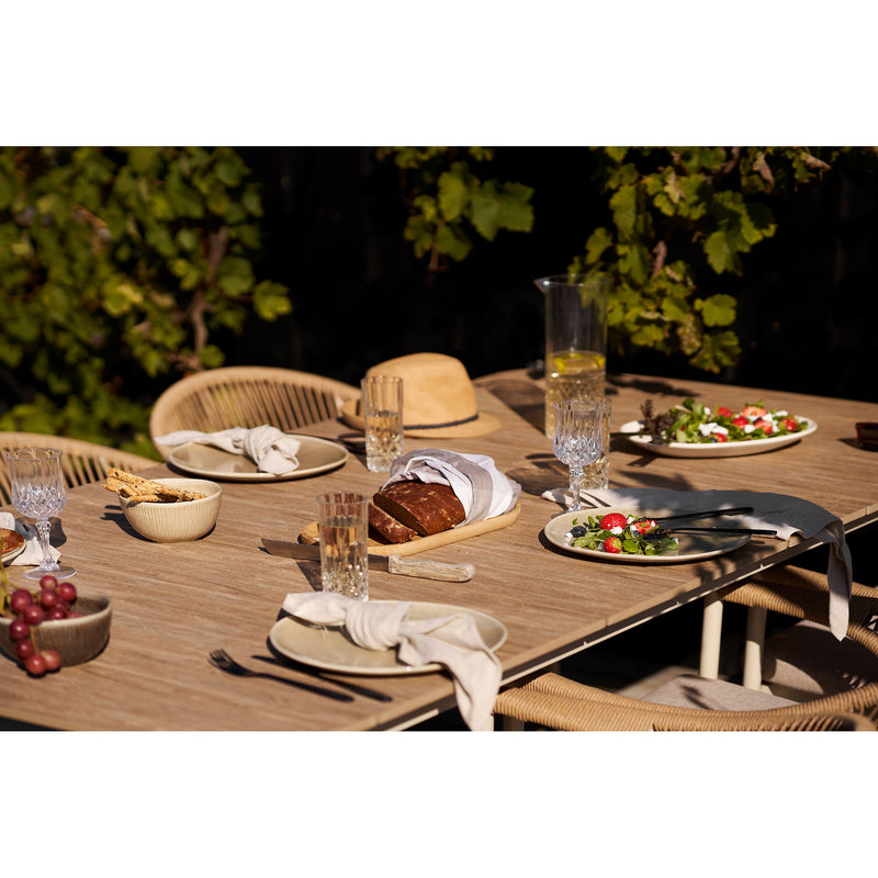 Dimensions Set of 4 Viola Dinner Plates – Sand Beige Reactive Stoneware – Ø 27 cm
