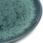 Assiette plate Aqua en grès vert profond 28 cm, vue 3