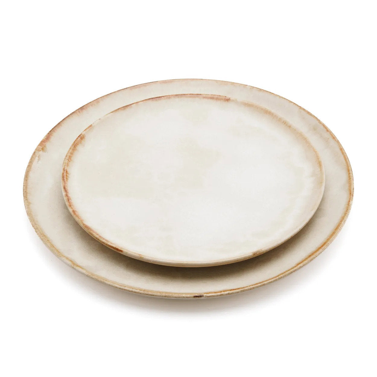 Assiette plate Cascais en grès blanc 28 cm, vue 3
