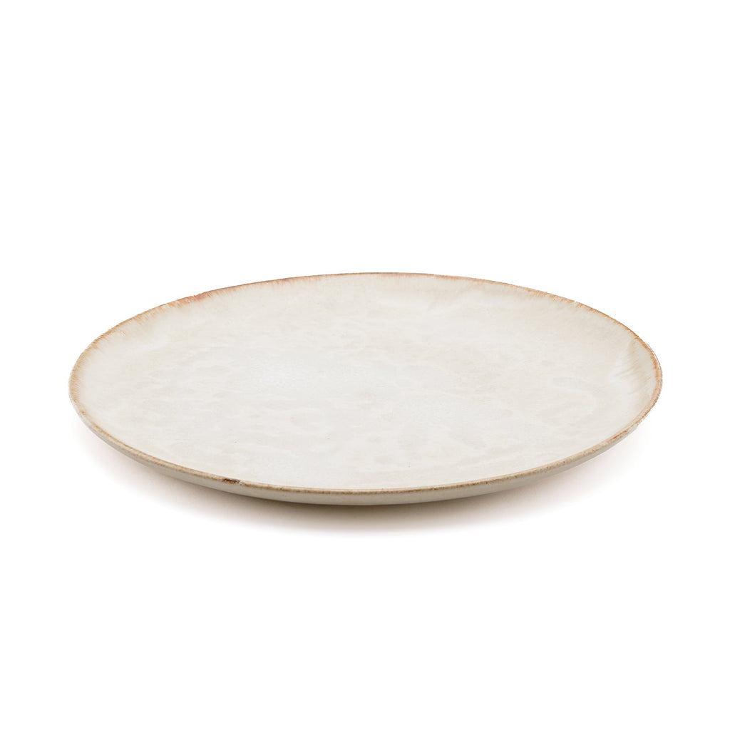 Assiette plate Cascais en grès blanc 28 cm