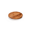 Assiette ronde en teck massif 14 cm