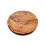 Assiette ronde en teck massif 25 cm