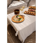 Assiette ronde en teck massif 30 cm, vue 4