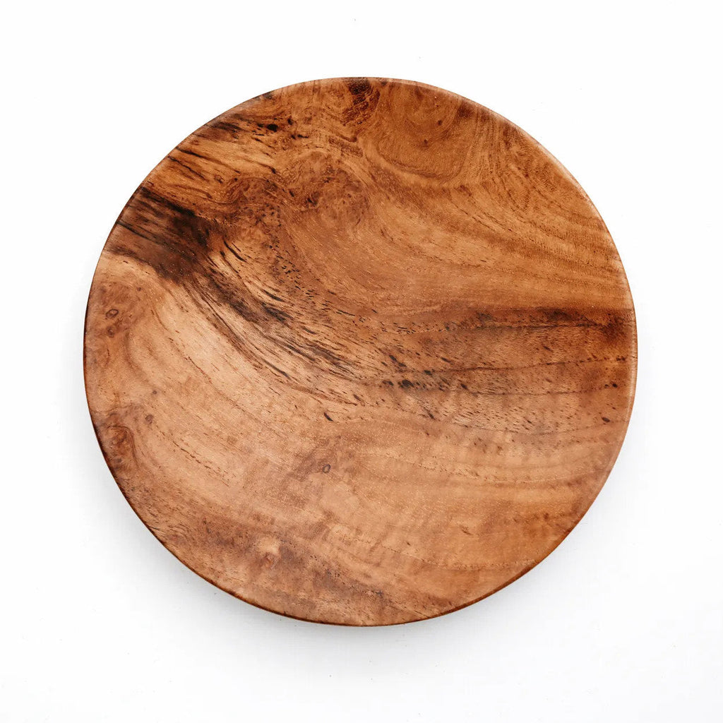 Assiette ronde en teck massif 30 cm, vue 6