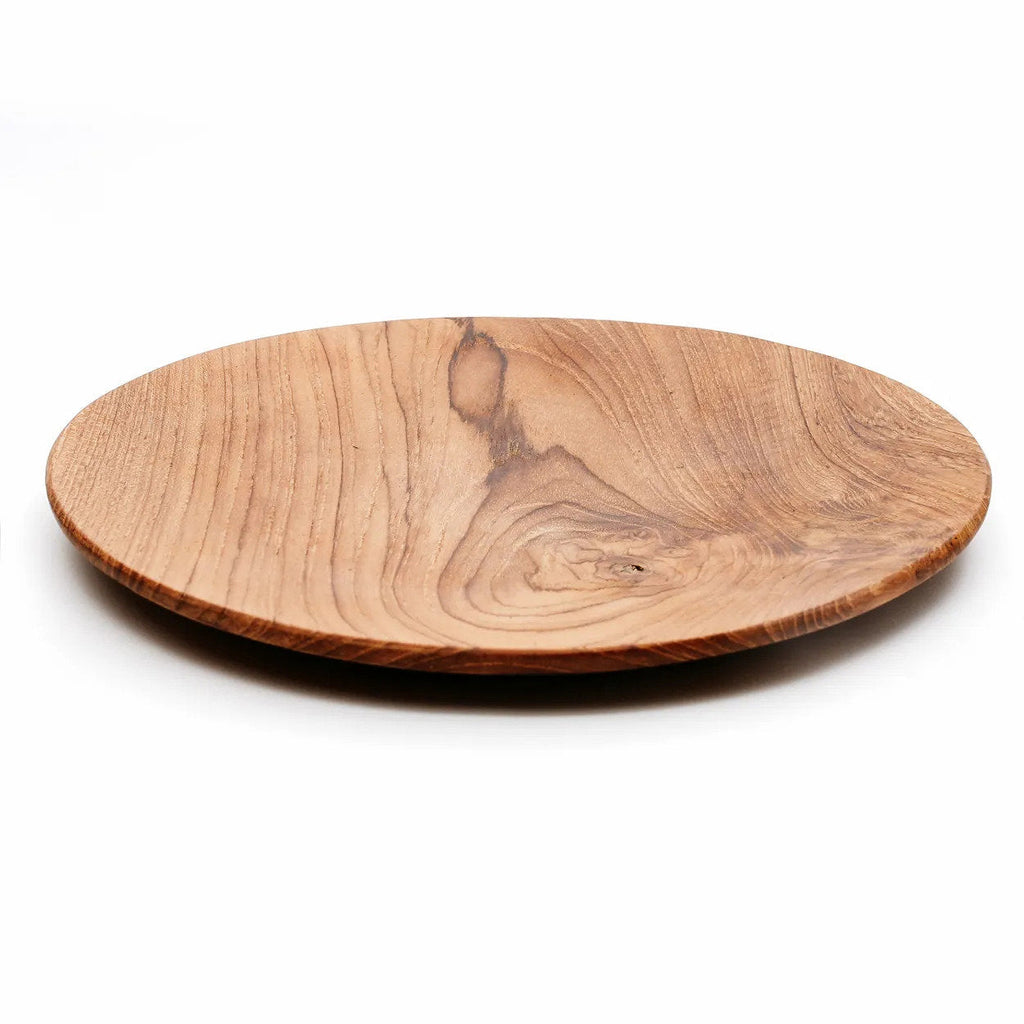 Assiette ronde en teck massif 30 cm, vue 7
