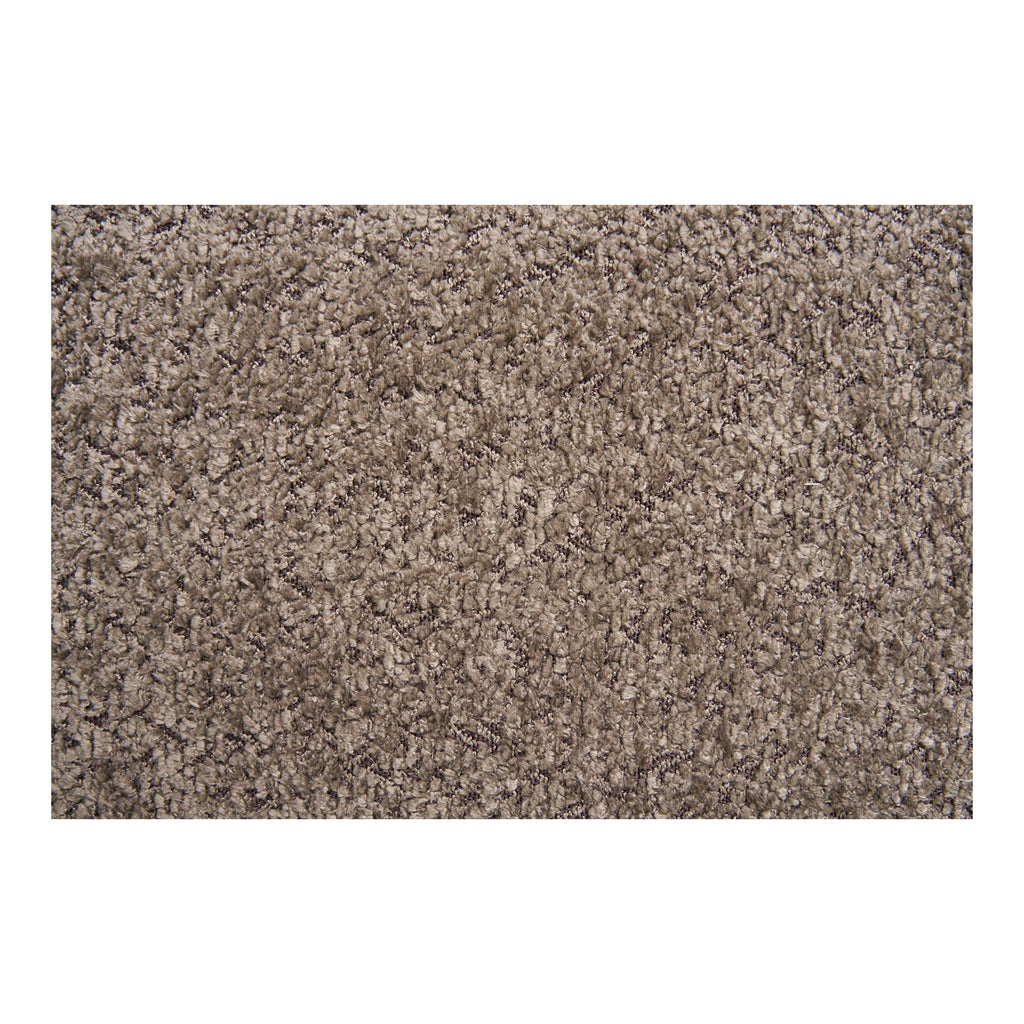 Banc Branca détail texture bouclé brun taupe boucles larges pieds cylindriques bois naturel