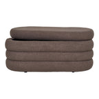 Banc coffre Dartford couvercle ouvert rangement intégré vue de face