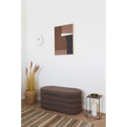 Banc coffre Dartford teddy marron toasté ambiance salon décoration bohème