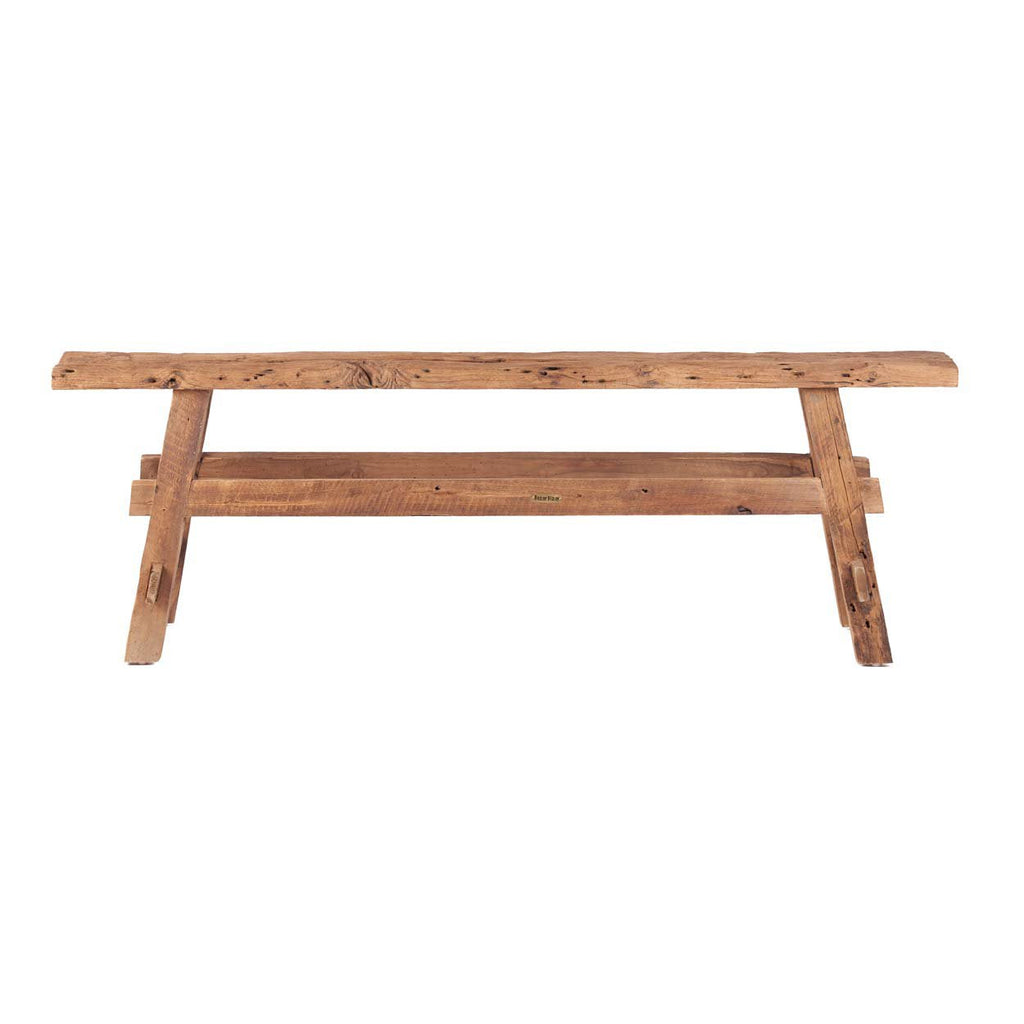 Banc rustique Beauteous en teck, vue 6