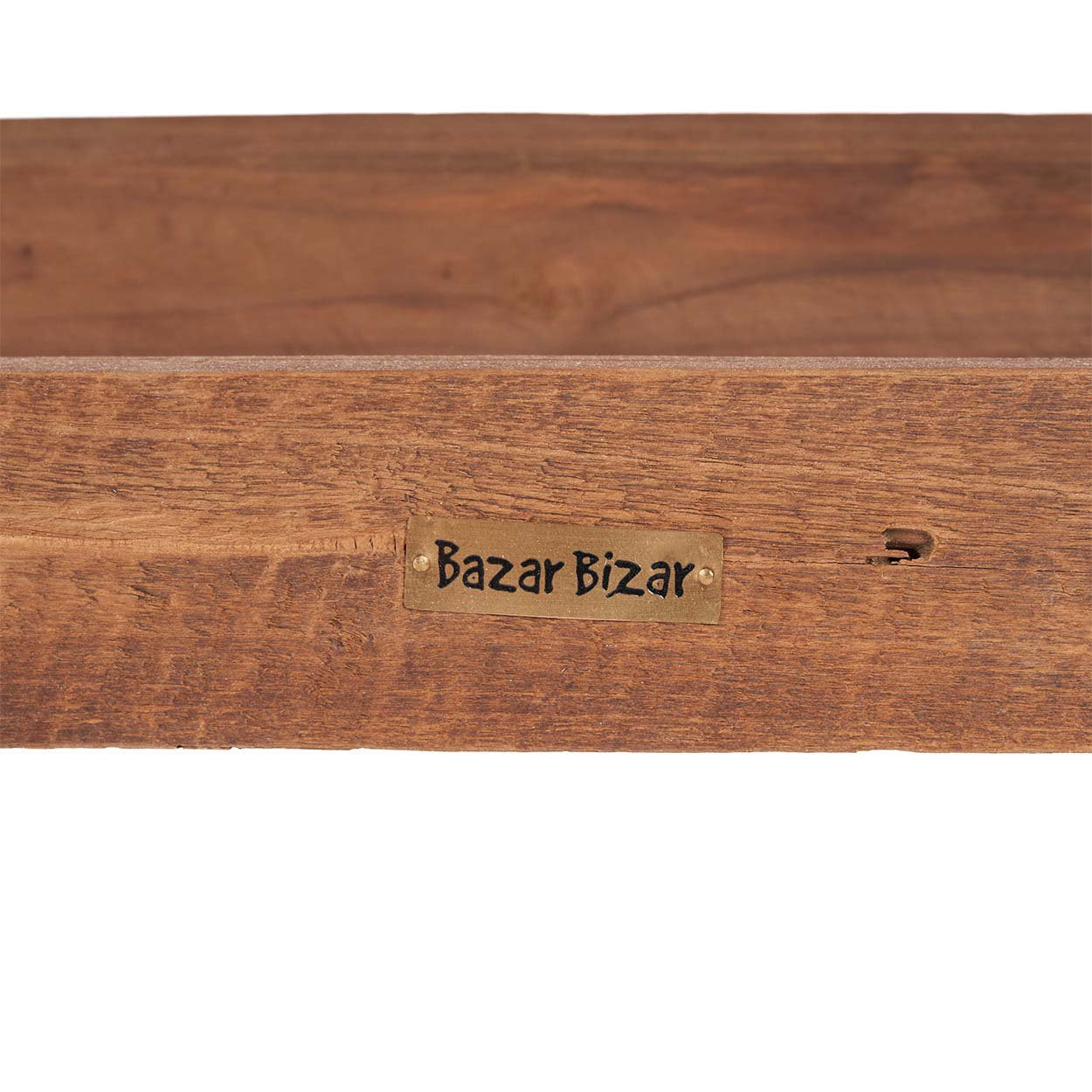 Banc rustique Beauteous en teck, vue 7