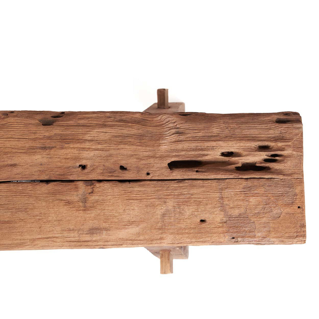 Banc rustique Beauteous en teck, vue 8