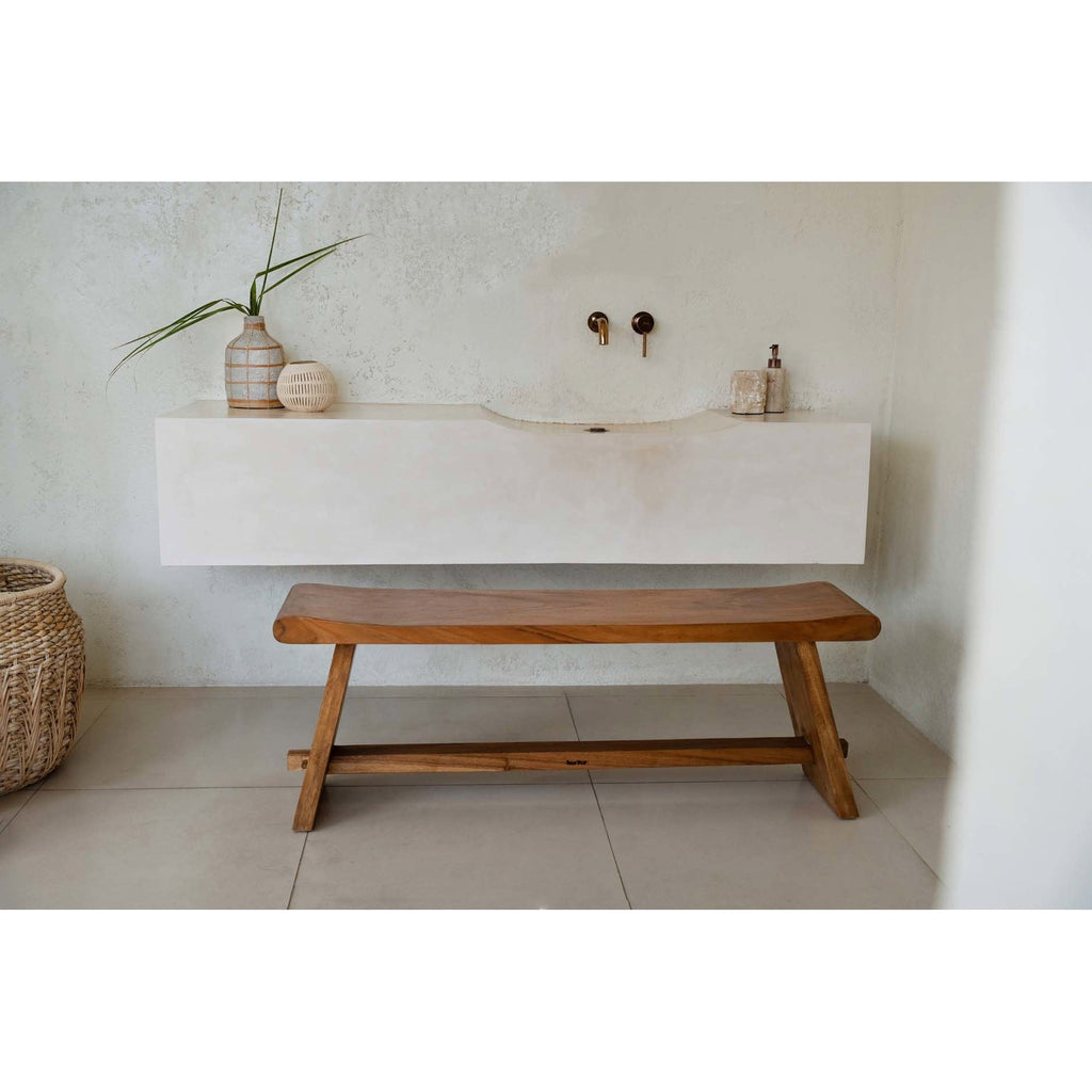 Banc Suar en bois massif, vue 5