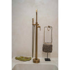 Besace de nacre brune sur socle 75 cm en situation