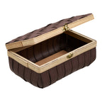 Boîte de rangement Medan tressée brune lot de 2 vue de détail