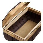 Boîte de rangement Medan tressée brune lot de 2 vue de détail