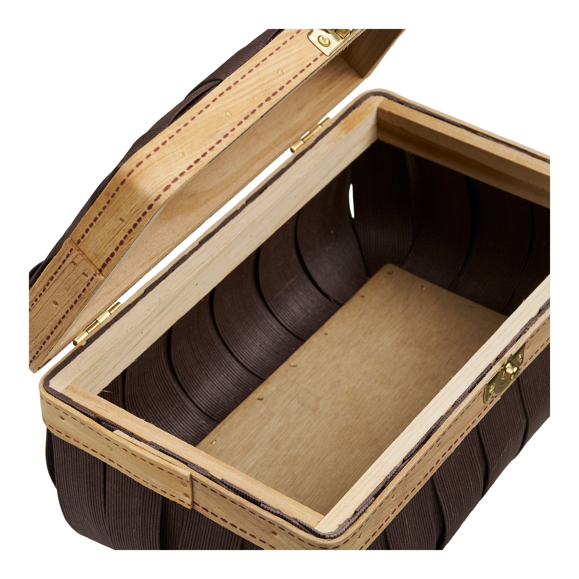 Boîte de rangement Medan tressée brune lot de 2 vue de détail