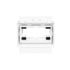 Boîtier encastré Modular blanc sans module avec sa nacelle intérieure et ses ailettes perforées de fixation