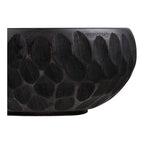 Bol Ajra manguier sculpté noirci 15 cm vue de détail