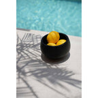 Bol Bondi en teck teinté noir 14 cm en situation