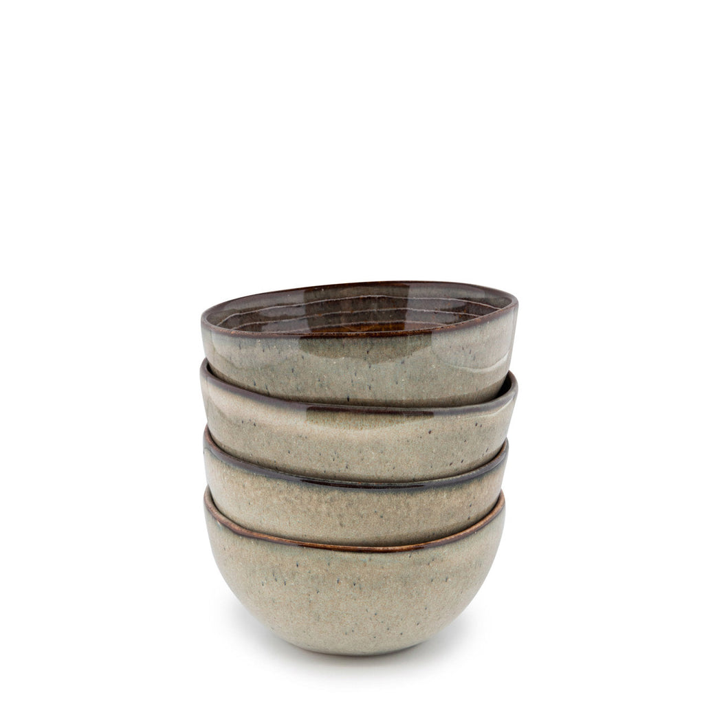 Bol Comporta en grès à intérieur ambré 13 cm, vue 3