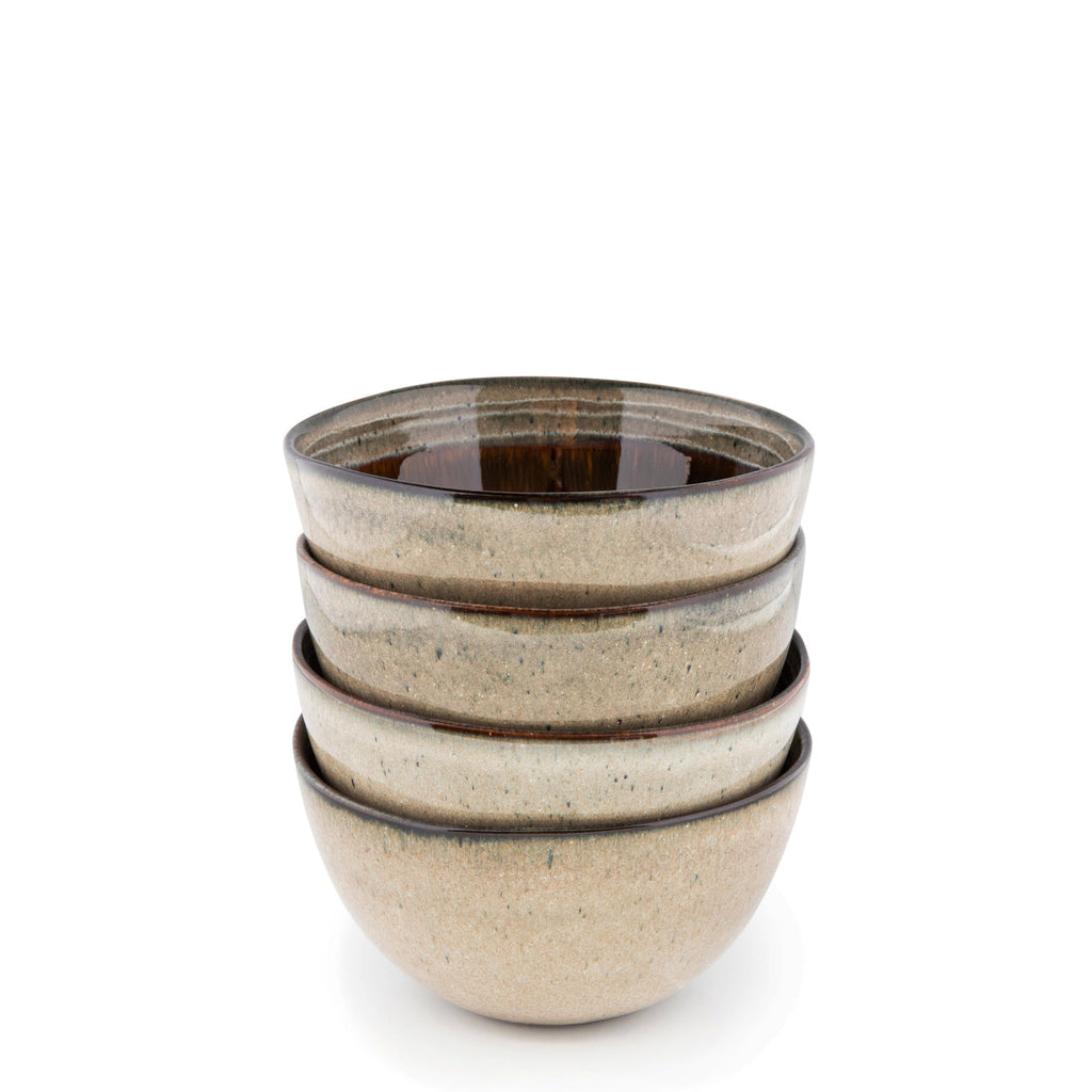 Bol creux Comporta en grès à intérieur ambré 15 cm, vue 3