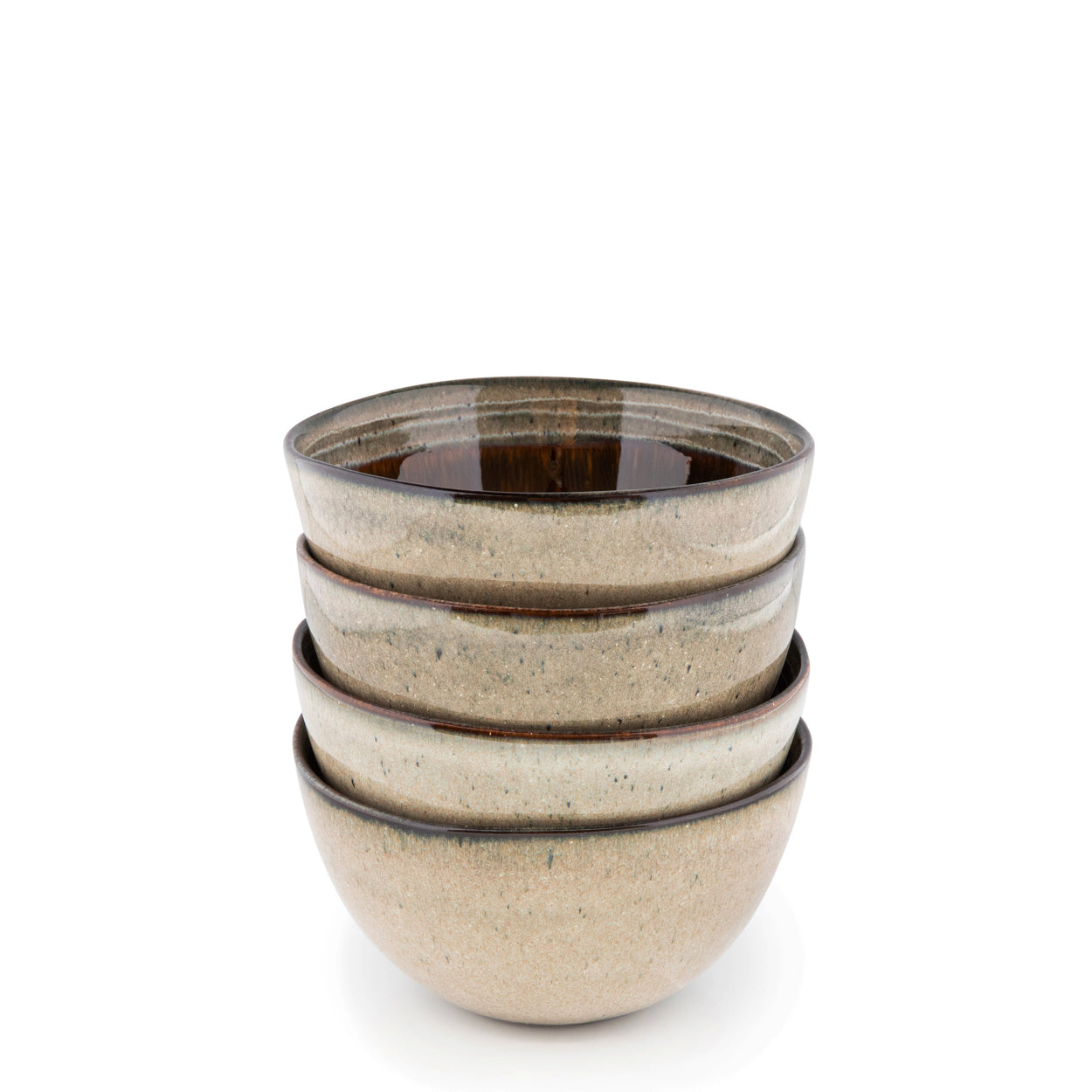Bol creux Comporta en grès à intérieur ambré 15 cm, vue 3