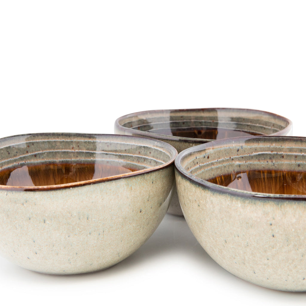 Bol creux Comporta en grès à intérieur ambré 15 cm, vue 5